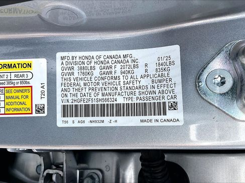 Used 2025 Honda Civic Sport image 34