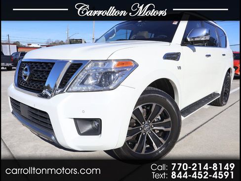 Used 2019 Nissan Armada Platinum w/ Captain's Chairs Package image 1