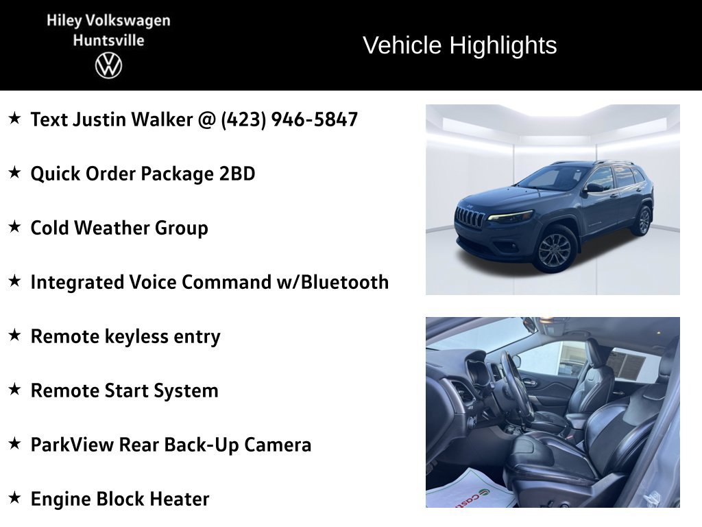 Used 2019 Jeep Cherokee Latitude Plus w/ Cold Weather Group AWD/4WD image 6