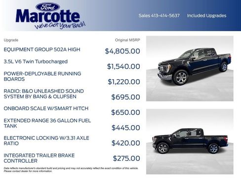 Certified 2023 Ford F150 Lariat w/ Equipment Group 502A High AWD/4WD image 4