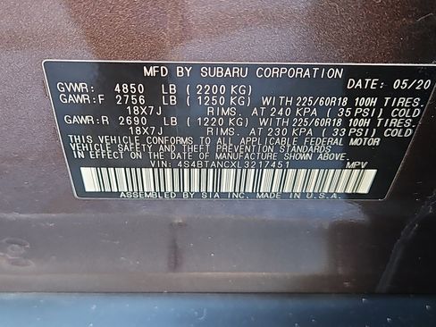 Used 2020 Subaru Outback Limited image 7