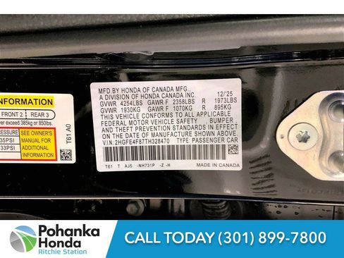 New 2026 Honda Civic Sport Touring image 21