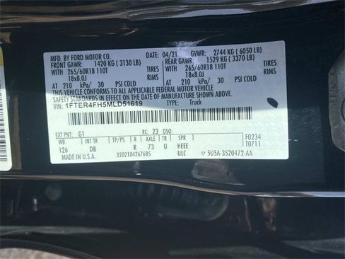 Used 2021 Ford Ranger Lariat w/ Equipment Group 501A High image 20