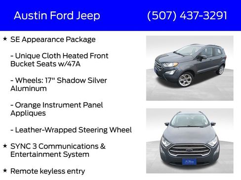 Certified 2022 Ford EcoSport SE w/ SE Convenience Package image 22