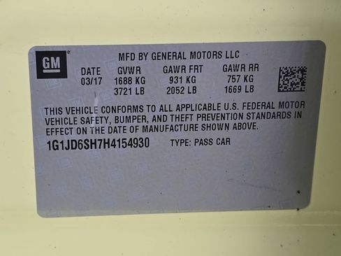 Certified 2017 Chevrolet Sonic LT w/ Convenience Package image 35