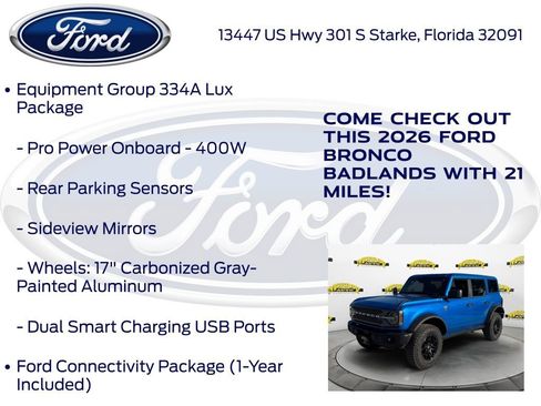 New 2026 Ford Bronco Badlands AWD/4WD image 25