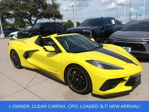 Used 2023 Chevrolet Corvette Stingray Premium Conv w/ Stealth Interior Trim Package RWD image 1
