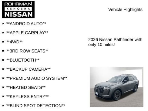 New 2026 Nissan Pathfinder SV AWD/4WD image 8