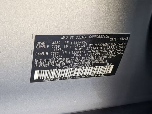 Certified 2025 Subaru Outback Premium image 34