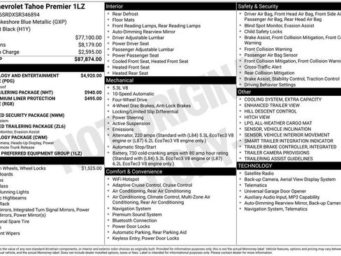 New 2025 Chevrolet Tahoe Premier image 9