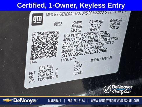 Used 2022 Chevrolet Equinox LT w/ LPO, Floor Liner Package FWD image 29