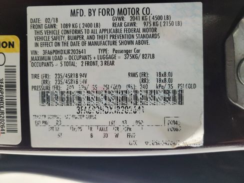 Used 2018 Ford Fusion SE w/ Fusion SE Technology Package FWD image 33