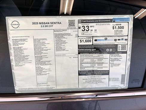 New 2025 Nissan Sentra SR w/ SR Premium Package FWD image 72