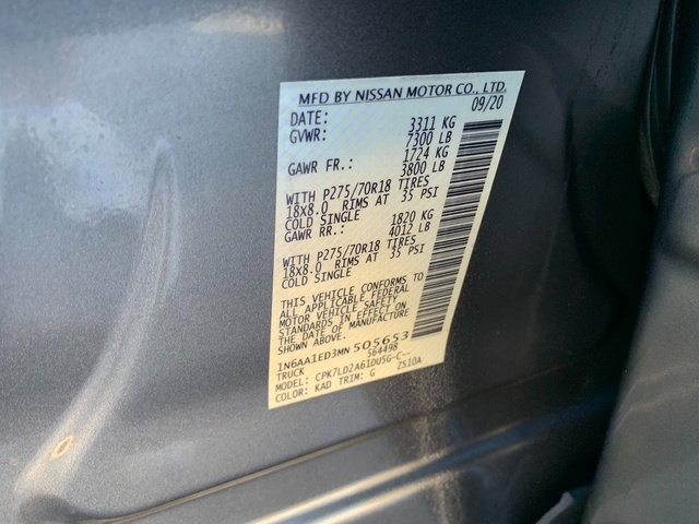 Used 2021 Nissan Titan PRO-4X w/ Pro-4x Convenience Package AWD/4WD image 33