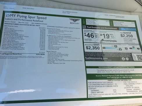 New 2025 Bentley Flying Spur Plug-In Hybrid image 39