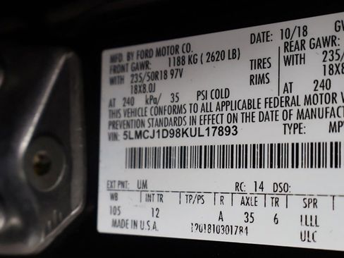 Used 2019 Lincoln MKC Premiere image 42