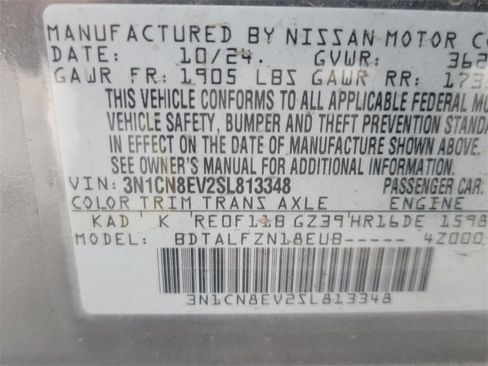 Certified 2025 Nissan Versa SV w/ Trunk Package image 34