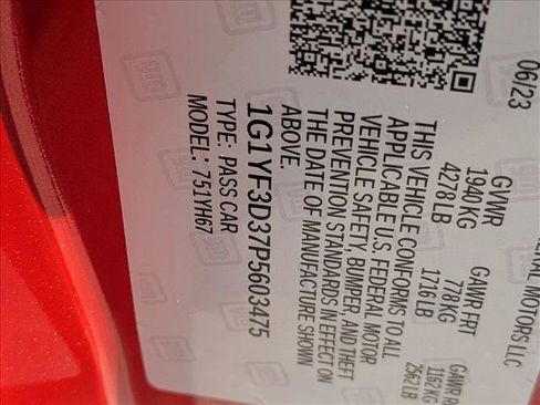 Used 2023 Chevrolet Corvette Z06 w/ Stealth Interior Trim Package image 16