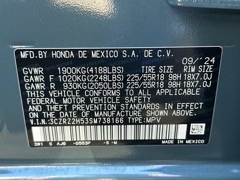 Certified 2025 Honda HR-V Sport image 34