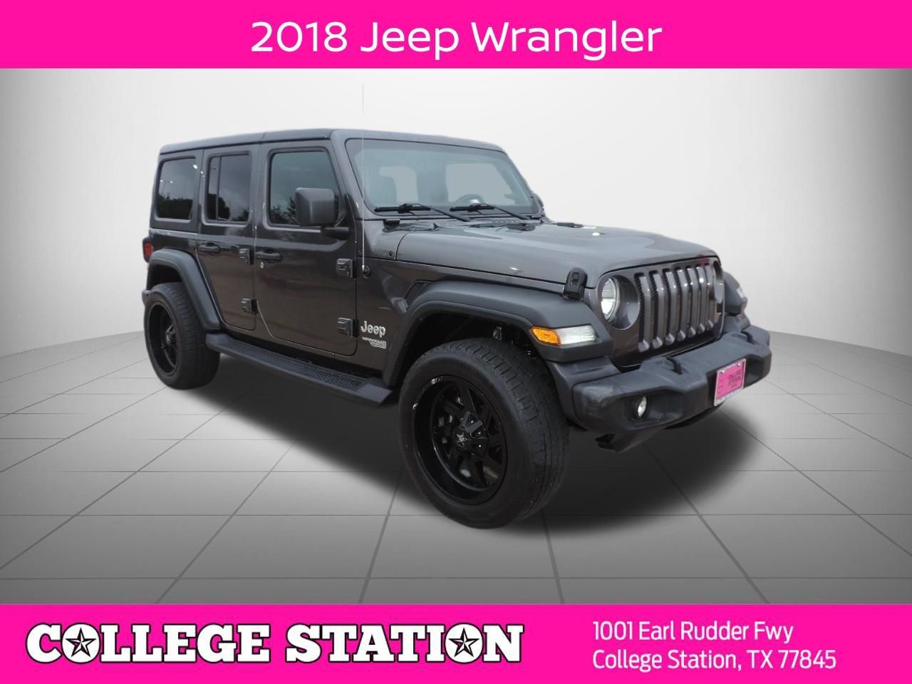 Used 2018 Jeep Wrangler Unlimited Sport S AWD/4WD image 1