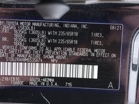 Used 2021 Toyota Highlander XLE FWD image 36