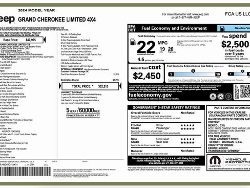 Certified 2024 Jeep Grand Cherokee Limited image 2