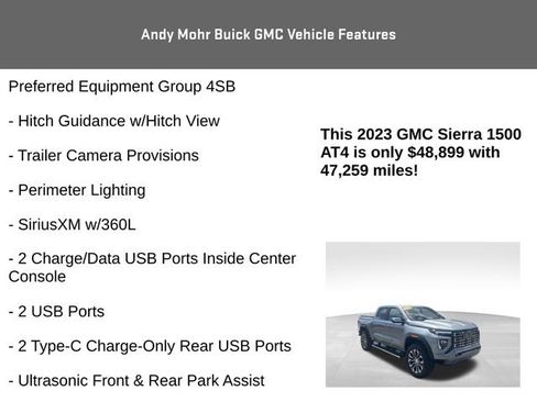 Used 2023 GMC Sierra 1500 AT4 w/ Technology Package AWD/4WD image 20