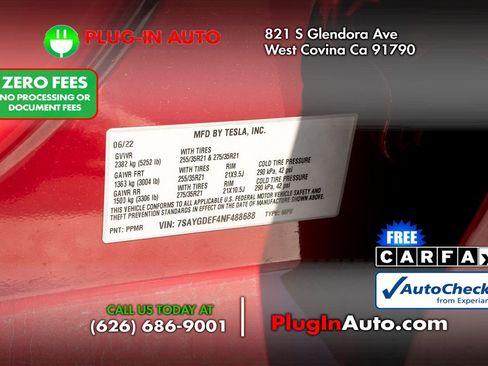 Used 2022 Tesla Model Y Performance AWD/4WD image 11