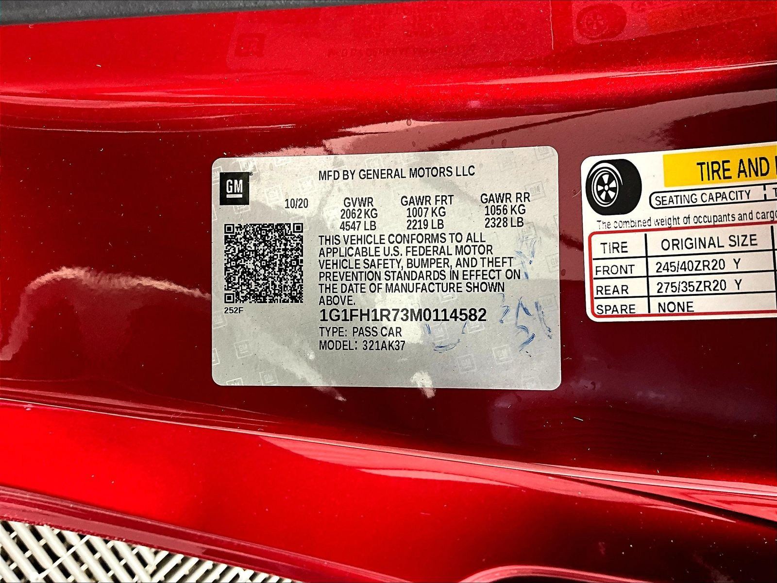 Used 2021 Chevrolet Camaro SS RWD image 15