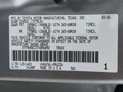 New 2026 Toyota Tundra Platinum AWD/4WD image 28