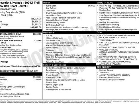 Used 2023 Chevrolet Silverado 1500 LT Trail Boss w/ Convenience Package II AWD/4WD image 2