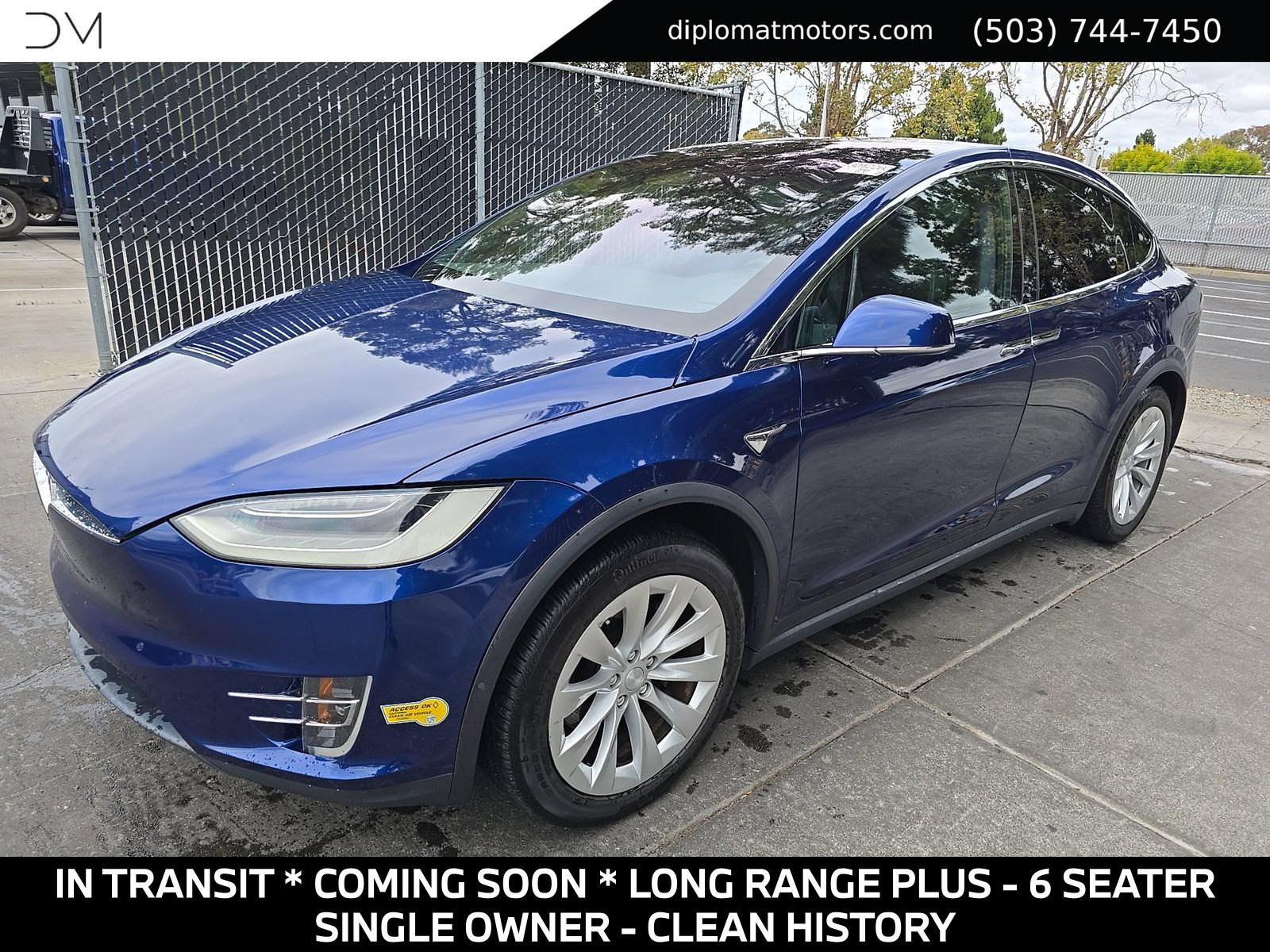 Used 2020 Tesla Model X Long Range AWD/4WD image 1