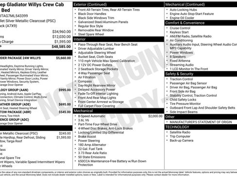 Used 2021 Jeep Gladiator Sport AWD/4WD image 5