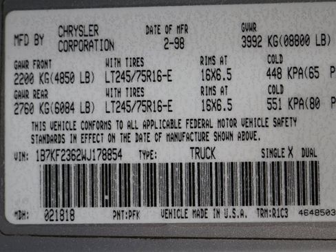 Used 1998 Dodge Ram 2500 Truck 4x4 Quad Cab image 89