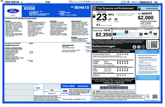 Used 2024 Ford Edge SEL w/ Convenience Package AWD/4WD image 42