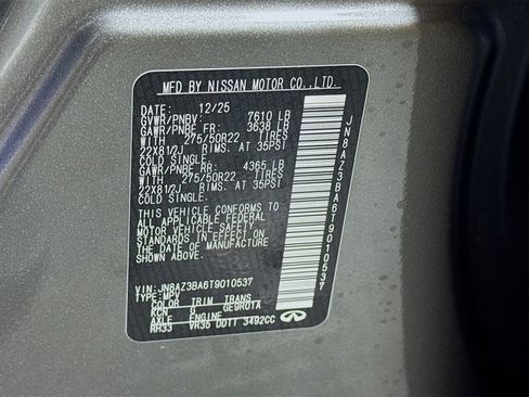 New 2026 INFINITI QX80 Luxe w/ Cargo Package image 42