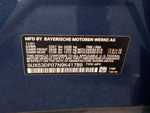 Used 2022 BMW X3 xDrive30i w/ Premium Package 2 AWD/4WD image 42