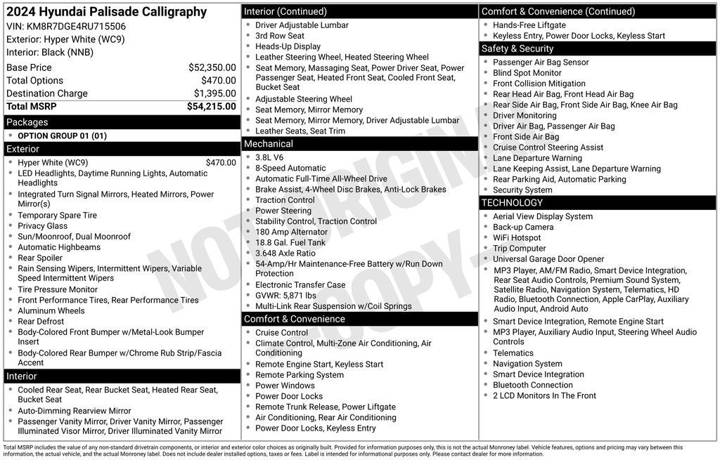 Certified 2024 Hyundai Palisade Calligraphy AWD/4WD image 35
