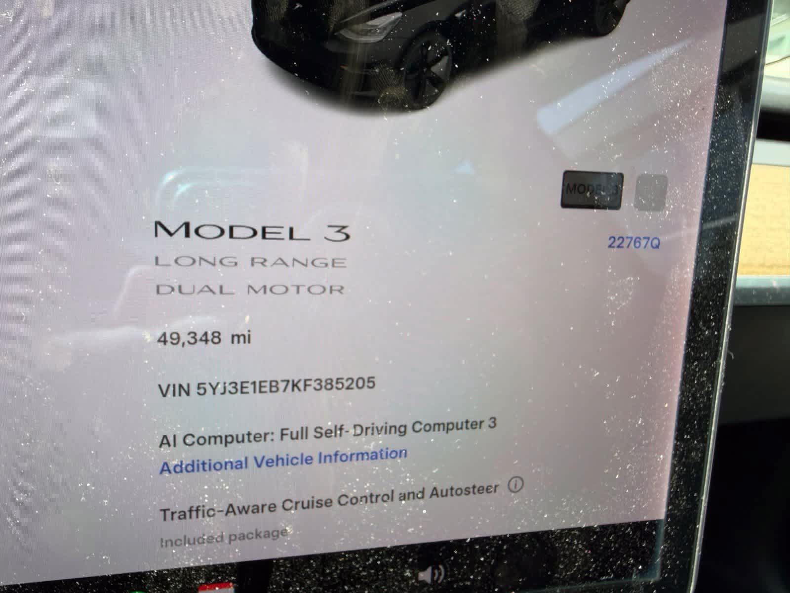 Used 2019 Tesla Model 3 Long Range AWD/4WD image 7