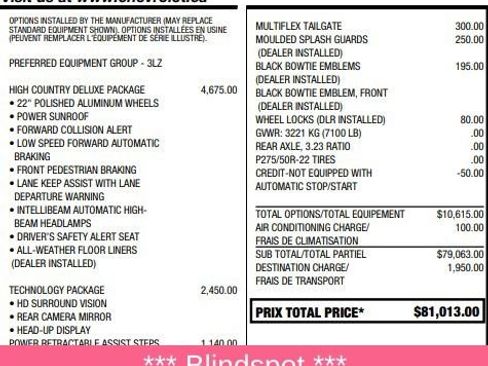 Used 2022 Chevrolet Silverado 1500 High Country w/ Technology Package image 8