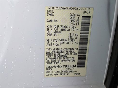 Used 2019 Nissan Frontier SV w/ Value Truck Package image 26