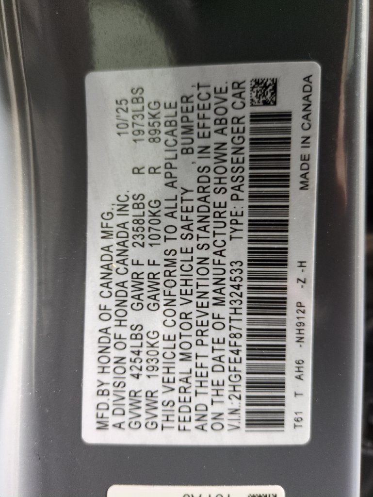 Certified 2026 Honda Civic Sport image 33