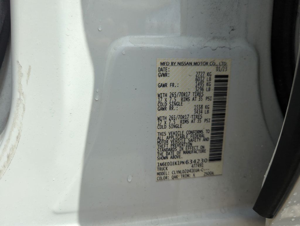 Used 2023 Nissan Frontier PRO-4X w/ Pro Convenience Package AWD/4WD image 49