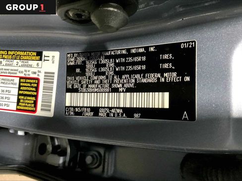 Certified 2021 Toyota Highlander LE AWD/4WD image 37