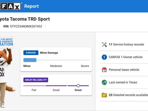 Used 2021 Toyota Tacoma TRD Sport w/ Technology Package image 6
