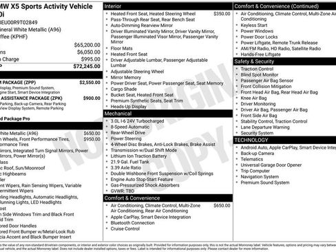 Used 2024 BMW X5 sDrive40i w/ Premium Package RWD image 3