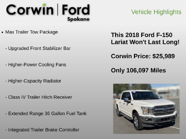 Used 2018 Ford F150 Lariat AWD/4WD image 6