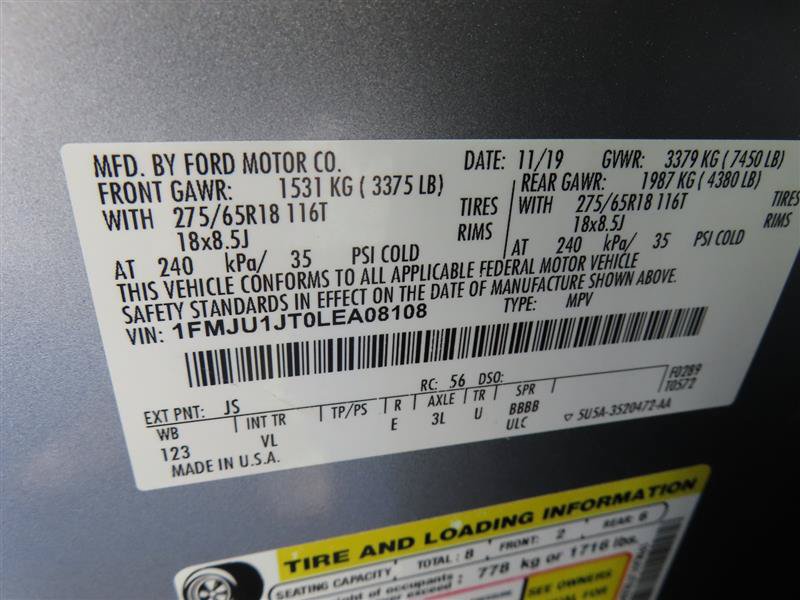 Used 2020 Ford Expedition XLT w/ Equipment Group 202A AWD/4WD image 35