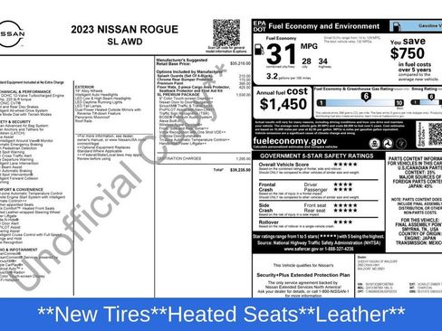 Used 2023 Nissan Rogue SL w/ SL Premium Package AWD/4WD image 21