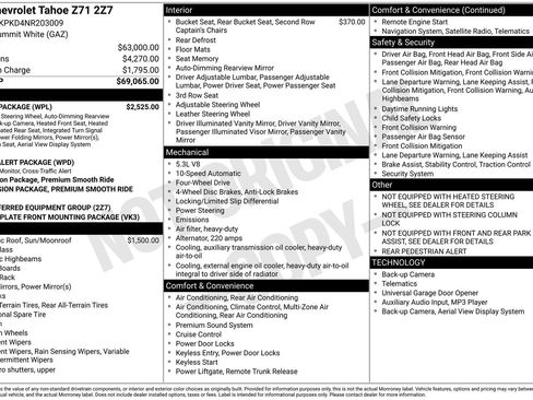 Used 2022 Chevrolet Tahoe Z71 w/ Luxury Package image 36